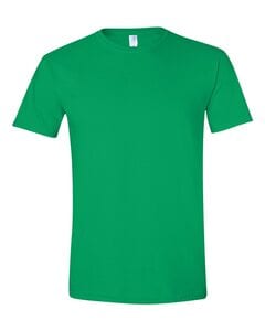 Gildan 64000 - T-Shirt Filé à l’Anneau Pour Homme Vert Irlandais