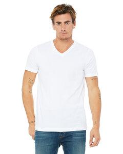 Bella B3005 - Delancey V-Neck T-Shirt White