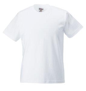 Russell RUZT180 - T-Shirt Homme Manches Courtes 100% Coton Blanc