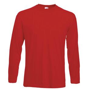 Fruit of the Loom SC201 - Valueweight Long Sleeve T (61-038-0) Red