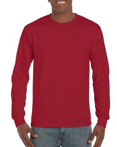 Gildan GI2400 - Ultra bawełniana koszulka z  długim rękawem Kardynałowa czerwień