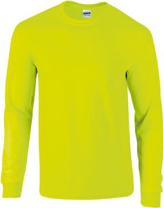 Gildan GI2400 - Ultra bawełniana koszulka z  długim rękawem Bezpieczna żółć
