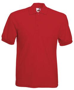 Fruit of the Loom SC63402 - Polo Homme Piqué Rouge