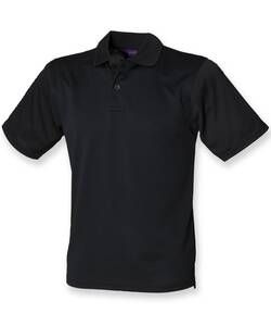 Henbury H475 - Camisa Polo Para Homem - Coolplus® Preto