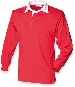 Front row FR100 - Klasyczny T-shirt Rugby Czerwony
