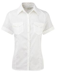 Russell Collection RU919F - Ladies Roll Sleeve Shirt - Short Sleeve