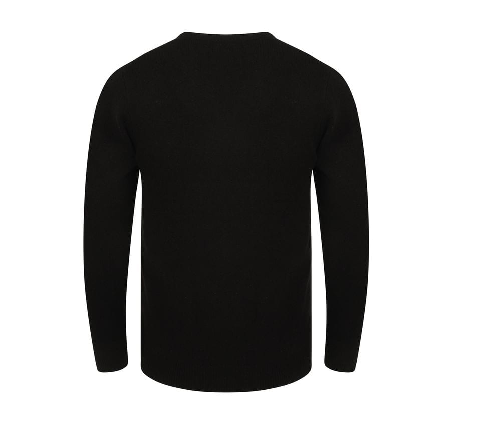 Henbury H730 - Lamswollen Sweater met V-Hals