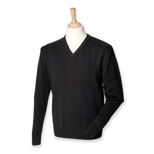 Henbury H730 - Lamswollen Sweater met V-Hals