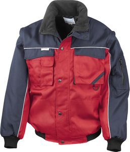 Result R71 - Casaco Robusto Workguard - Mangas Com Zip Red/Navy