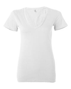 Bella B6035 - Sheer Rib Longer T-shirt for Women White