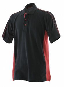 Finden & Hales LV322 - Homem / Sports Polo Black/ Red