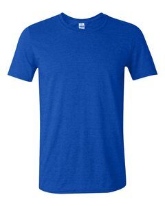 Gildan 64000 - T-Shirt Filé à l’Anneau Pour Homme Royale Cendré