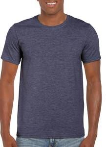 Gildan GD001 - T-Shirt Homem 64000 Softstyle Heather Marinha