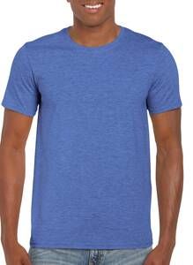 Gildan GD001 - T-Shirt Homem 64000 Softstyle Heather Royal