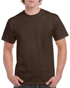 Gildan GD005 - Camiseta para adultos de algodón grueso Chocolate Negro
