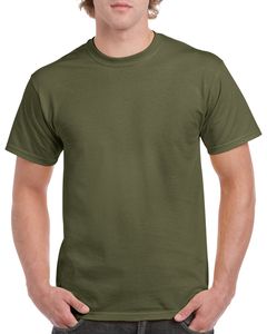 Gildan GD005 - T-shirt z dobrej jakości bawełny Militarna zieleń