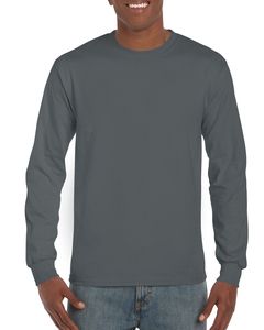 Gildan GD014 - Ultra Cotton ™ Langarm-T-Shirt Herren Holzkohle