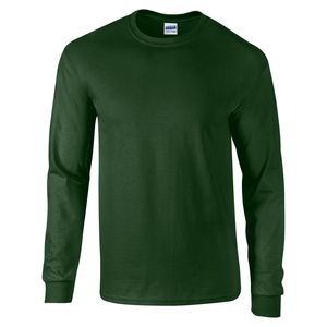 Gildan GD014 - Ultra Cotton ™ Langarm-T-Shirt Herren Waldgrün
