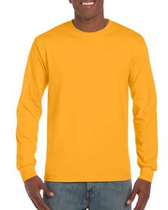Gildan GD014 - Ultra Cotton ™ Langarm-T-Shirt Herren Gold