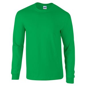 Gildan GD014 - Ultra Cotton™ adult long sleeve t-shirt Irish Green