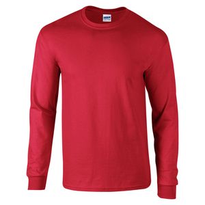 Gildan GD014 - Ultra Cotton™ adult long sleeve t-shirt Red