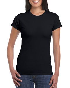 Gildan GD072 - Softstyle ™ Baumwoll-T-Shirt Damen Schwarz