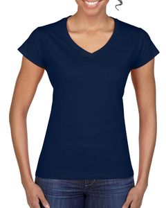 Gildan GD078 - Softstyle™ women's v-neck t-shirt Navy