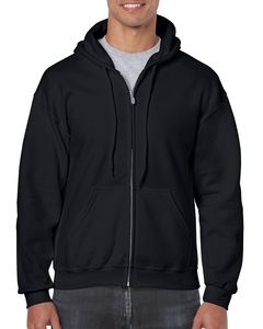 Gildan GD058 - HeavyBlend™ full zip hooded sweatshirt Black