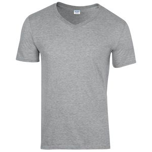 Gildan GD010 - Camiseta Hombre Cuello V Gildan - Softstyle™ Sports Grey