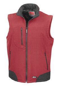 Result R123A - Chaleco Softshell Red/ Black
