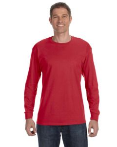 Jerzees 29L - 5.6 oz., 50/50 Heavyweight Blend™ Long-Sleeve T-Shirt  True Red