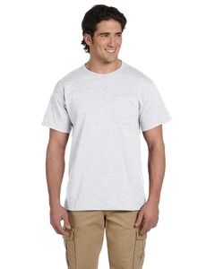 Jerzees 29P - 5.6 oz., 50/50 Heavyweight Blend™ Pocket T-Shirt  Ash