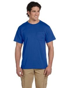 Jerzees 29P - 5.6 oz., 50/50 Heavyweight Blend™ Pocket T-Shirt  Royal blue