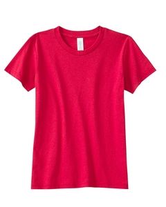 Bella+Canvas 3001Y - t-shirt pour enfant jersey à manches courtes Rouge