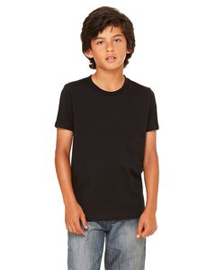 Bella+Canvas 3001Y - t-shirt pour enfant jersey à manches courtes Noir