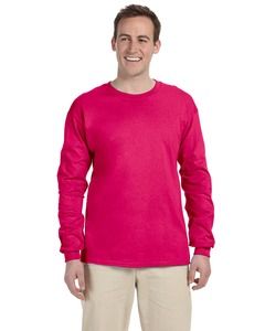 Fruit of the Loom 4930 - HD® Long-Sleeve T-Shirt Cyber Pink