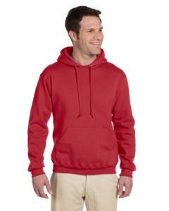 Jerzees 4997 - 9.5 oz., 50/50 Super Sweats® NuBlend® Fleece Pullover Hood  True Red