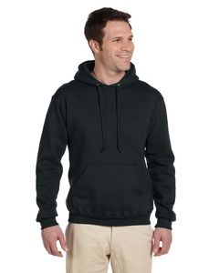Jerzees 4997 - 9.5 oz., 50/50 Super Sweats® NuBlend® Fleece Pullover Hood  Black