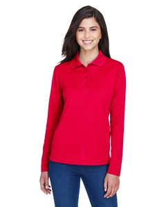 Ash City Core 365 78192 - Pinnacle Core 365™ Ladies' Performance Long Sleeve Pique Polos Classic Red