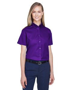 Ash City Core 365 78194 - Optimum Core 365™ Ladies' Short Sleeve Twill Shirts Campus Purple