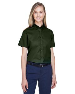 Ash City Core 365 78194 - Optimum Core 365™ Ladies' Short Sleeve Twill Shirts Forest Green