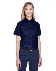 Ash City Core 365 78194 - Optimum Core 365™ Ladies' Short Sleeve Twill Shirts Classic Navy