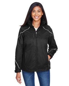 Ash City North End 78196 - ANGLE LADIES' 3-in-1 JACKET WITH BONDED FLEECE LINER Black