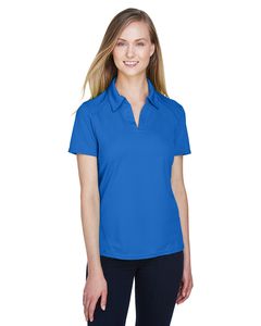 Ash City North End 78632 - Ladies' Recycled Polyester Performance Pique Polo Light Nautical Blue W/White