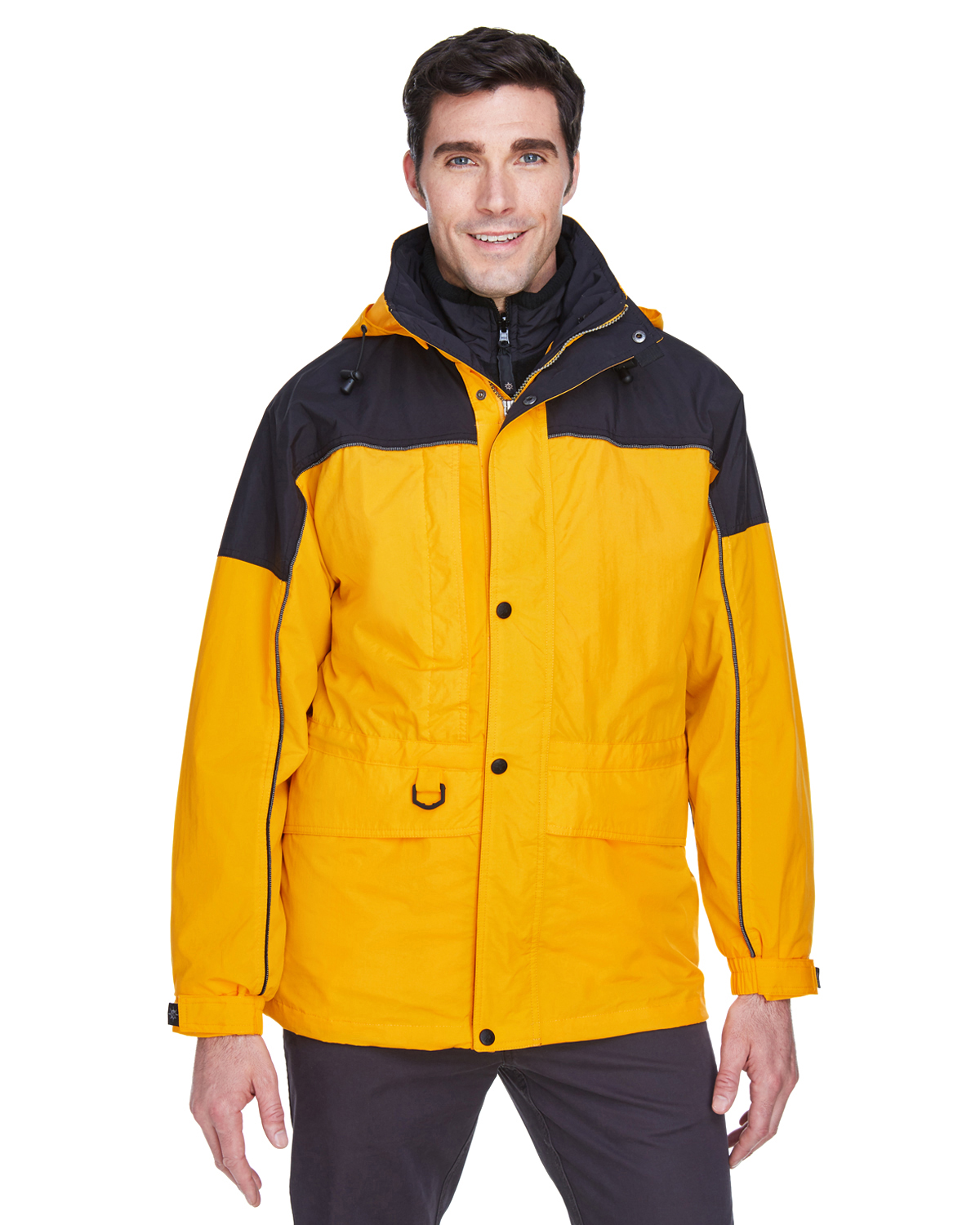 Big Mens 3-in-1 Two-Tone Parka 