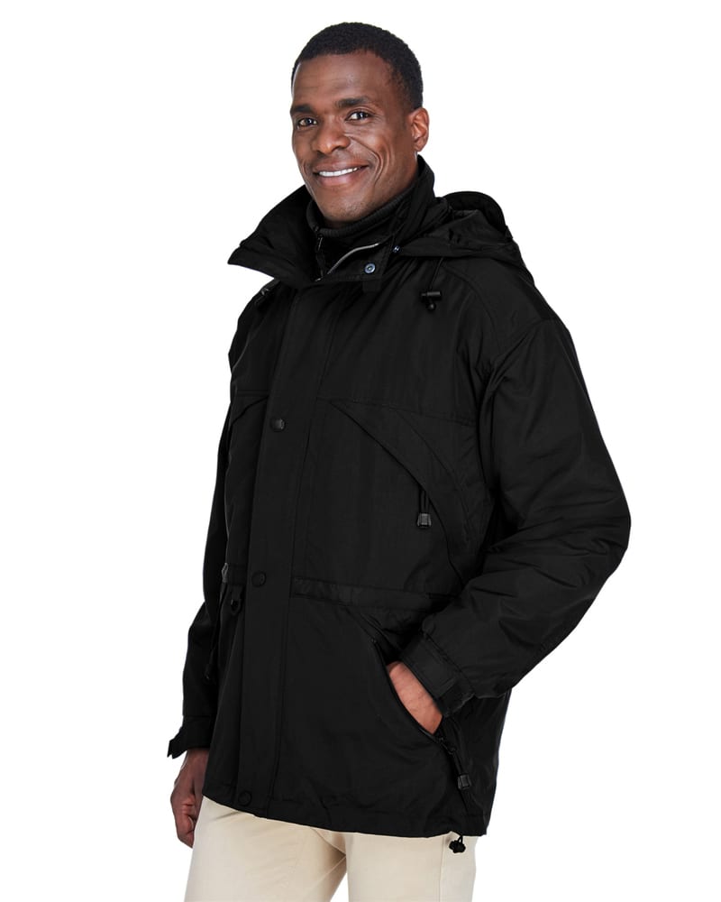 Ash City North End 88007 - Men's 3-In-1 Techno Series Parka With Dobby Trim