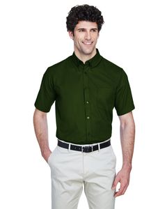 Ash City Core 365 88194 - Optimum Pour Hommes Chemises En Twill Core 365™ À Manches Courtes Vert Foncé