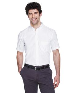 Ash City Core 365 88194 - Optimum Pour Hommes Chemises En Twill Core 365™ À Manches Courtes Blanc