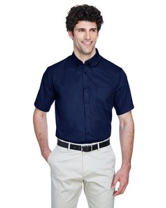 Ash City Core 365 88194 - Optimum Pour Hommes Chemises En Twill Core 365™ À Manches Courtes Marine classique