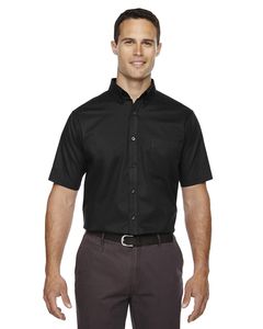 Ash City Core 365 88194T - Optimum Core 365™ Men's Short Sleeve Twill Shirts Black